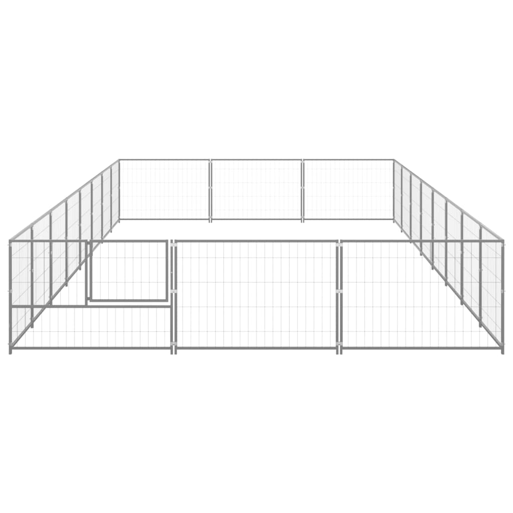 NNEVL Dog Kennel Silver 24 m² Steel